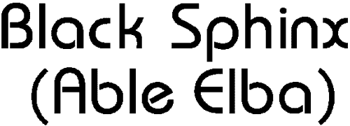 Panose font example
